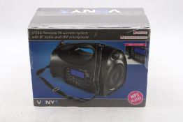 Vonyx ST016 Personal PA Hand Held Wireless System UHF Combi, Black