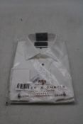 Hawes and Curtis Fitted Slim Shirt, White, Size 16
