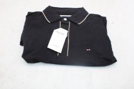 Eden Park Polo Shirt, Black/Beige, Size M