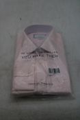 Charles Tyrwhitt Classic Fit Non Iron Royal Oxford Shirt, Light Pink Collar, 17.5/38