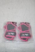 Five Ayro Ventilated Workout Gloves for Men, Pink/Black, Size S