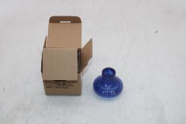 Eight Talking Tables Midnight Forest Cobalt Glass Candle Holder to include 2x Pink, 2x Sage Green, 2