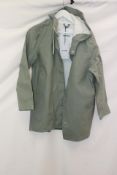 Stutterheim Stockholm Raincoat, Khaki Green, Size S
