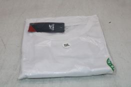 Three Reebok Unisex Surrey 89ERS Basketball Logo T-Shirts, White, Sizes 2XL, 1x L