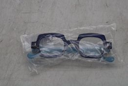 Anne & Valentin DAHLIA 23A27 Glasses, Blue/ Blue, Frame Only