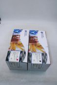Two Katun Toner Cartridges to include 1x 040H K, Black, 1x 040H M, Magenta, for Cannon I-Sensys LBP-