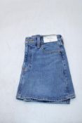 Abercrombie & Fitch Denim Mid Rise Skirt, Blue, Size 24