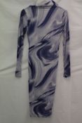 Yaspis Maxi Dress, Purple/Multi, Size L, No Label