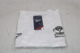 Three Reebok Unisex Cheshire Phoenix Logo T-Shirts, White, Size L