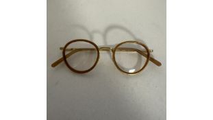 Ace & Tate Eyeglasses Frames, Tyler Golden Brown 46 21/145