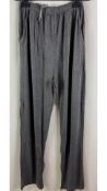 Three Pairs of Mofiz Men's Pajama Bottoms Grey, Small