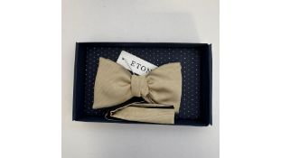 Eton Self-Tied Bow Tie, Beige