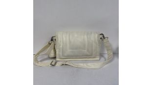 La Festin Shoulder Soft Bag, Cream. Used, Dirt Marks