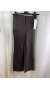 Lululemon Smooth Fit Pull-On High-Rise Crop Trousers, Espresso, Size 10 UK