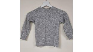 Two Mingo Kids Dots Long Sleeved T-Shirt, Black, White, Size 8-10 Years