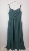 Emma Bridals Bridesmaid Dress, Hunter Green, Size UK 14