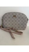 Anne Klein Women's Shoulder Bag, Stone & Pink. Used with Marks and Signs of Use