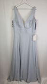 Sorella Vita Sleeveless Bridesmaid Dress, Glacier, Size UK 18