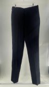 Anderson & Sheppard Men's Wool Trousers, Navy, Size 32