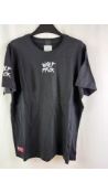 Three Wolf Pack Men's T-Shirt, Black, Short Sleeve, Crew Neck, Size Small