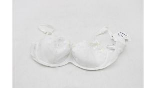 Marie Jo Leda Half Padded Balcony Bra, White, UK 36E