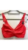 Etam Cherie Women's SA Triangle Bralette, Red, UK 32C