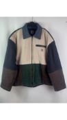 Carhartt Mens Patchwork Reworked Jacket, Multicolored, Size L, No Tags
