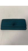 Bottega Veneta Womens Purse, Turquoise, Quite Dirty, L 7.5 X H 3, 5 Inch. Used
