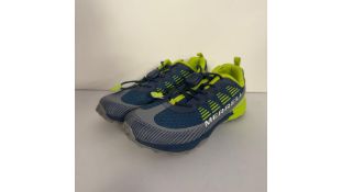 Merrell Boys Agility Peak Sneaker, Navy, Hi Viz, UK 10 (EUR 29), No Box