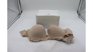 Simone Perele Women's Solid Eden Strapless Underwire Bra, Beige, Size 36D