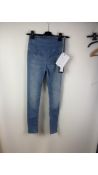 Patrizia Pepe Women's High Waisted Jeggings, Denim Blue, Size 26