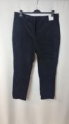 Seasalt Cornwall Women's Star Rock Tapered 7/8th Trousers, Onyx, UK 18