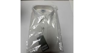 Budd Shirtmakers Men's Cream Silk Dress Shirt, Size 41cm/16