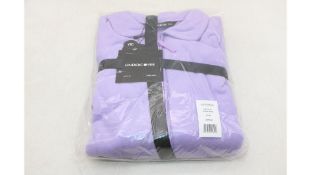 Six Undercover Women's Zip Up Fleece Dressing Gown, Lilac, UK 10-12