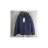 Bomboogie Kids Hooded Coat, Poseidon Blue, Size 12 Years