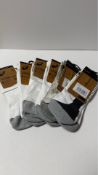 Asics Cushioned Performance Socks, 47-49, 6 Pairs, Marked/Dirty