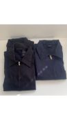 Three Dickies Mens Work Full Zip Collar Jackets to include 2x Black, Size M and 1x Navy, Size L. Use