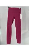 Lululemon Women's Pink Hosiery-Tights, Pink, UK 10/US 6. Some marks