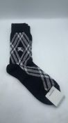 Burberry Men's 3-pack Socks, Black, UK 8-10