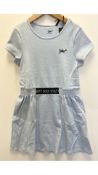 Ikks Girls Essential Dress, Sky Blue, Size 8 Years