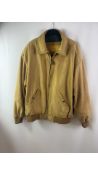 Timberland Men's Leather Jacket, Light Tan, UK L. Used Marks to Collar, Sleeves, Front and Back