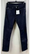 Sandro Waterless Narrow Cut Jeans, Navy, Size 27
