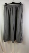 Sucker Women's Extra Wide Leg Trousers, Large Check, Grey/Blue, Large. Used