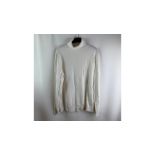 Anderson & Sheppard 100% Cashmere Jumper, Roll Neck, Long Sleeve, Cream, Large