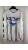 El Solitario Racing MX Jersey, White, Size XXL, Long Sleeve, Round Neck