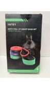 Five Intey Pull Up Assist Band Set, Multicoloured, New. Box damaged
