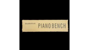 Two DoubleBlack Piano Bench, Black, 68 X 34 X 16.5cm