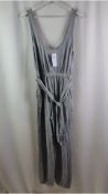 Abercrombie & Fitch Womens Sleeveless Jumpsuit, Grey, Size M