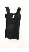 Abercrombie & Fitch Square Neck Open-Back Mini Dress, Black, Size M