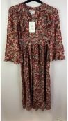 Antik Batik Colline Long Maxi Dress, Burgundy, EU 38